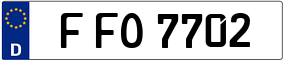 Trailer License Plate